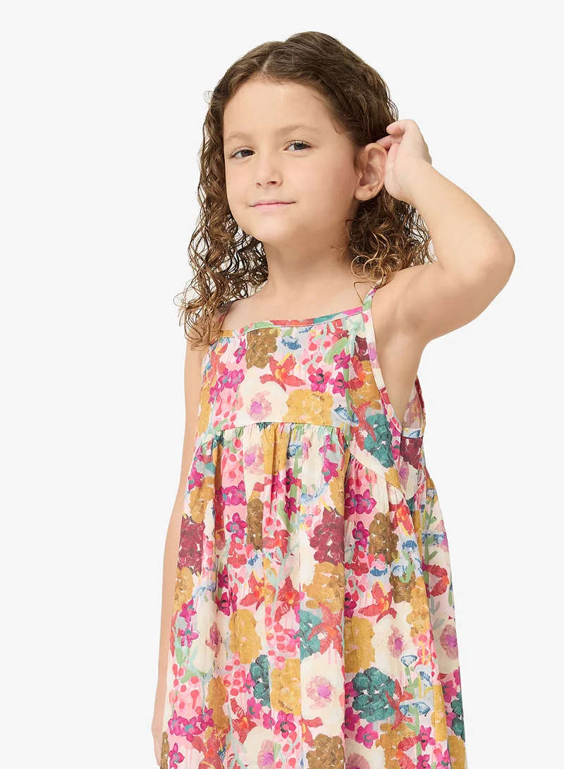 Pinata  Tropical Floral Strappy Dress for Women | Best Price UAE